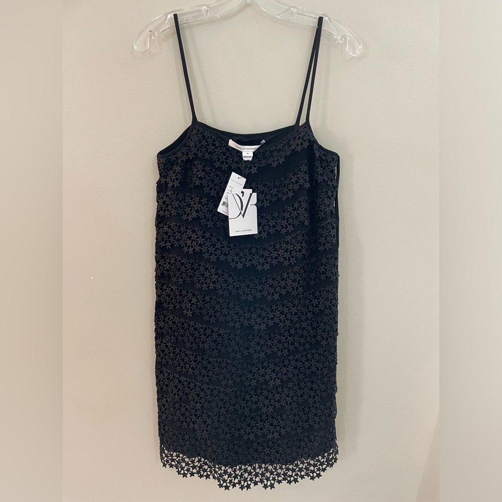 Diane Von Furstenberg Star Embellished Tiered Shift Dress